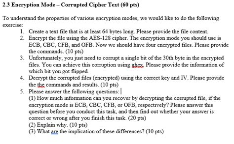 Image result for CFB Corrupted Ciphertext Example