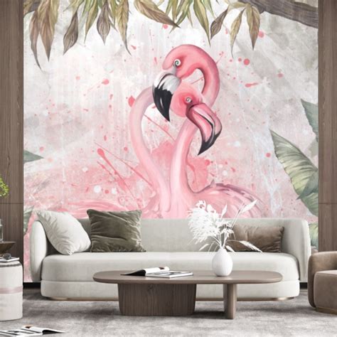 Flamingo couple Wallpaper – Myindianthings