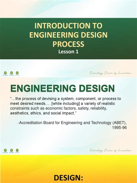 Image result for Introduction to Engineering Design Process