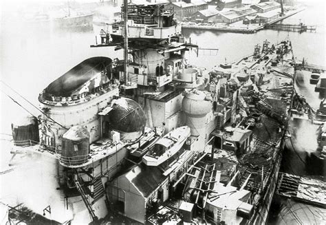 German Battleship Tirpitz, Dockside 1942