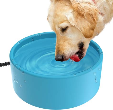 Electric Large Automatic Heated Water Bowl for Pets, Outdoor Use, Waterproof, 108oz 30 Watts ...