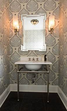 Wallpaper For Small Bathrooms by 30 Gorgeous Wallpapered Bathrooms Wallpaper For Small Bathrooms