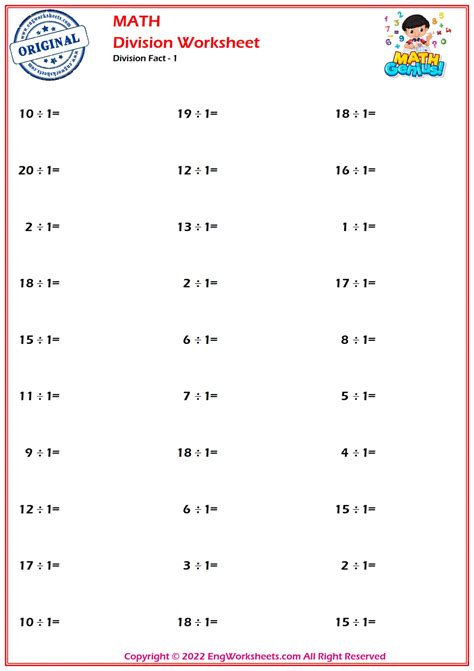 Division Worksheets and Exercise - Engworksheets