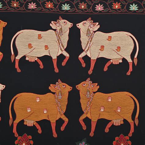 Radha Krishna hand embroidery
