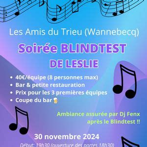 Blindtest des Amis du Trieu by Leslie , Rue Trieu 11, 7861 Lessines ...