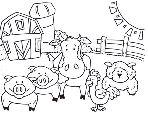 Farm Animals Coloring Pages - 100 Free Coloring Pages for Kids