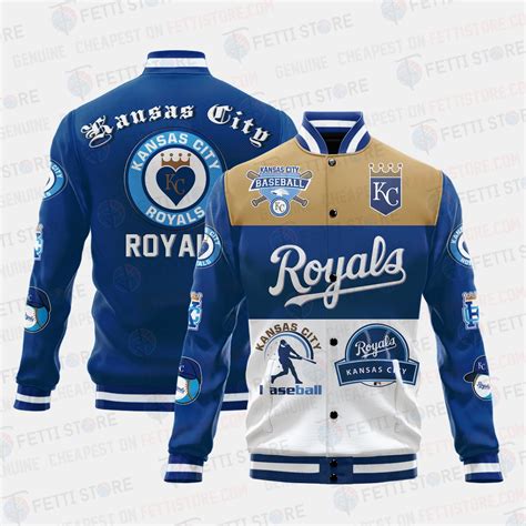Kansas City Royals Symbol Vintage Design Varsity Jacket - Sports ...