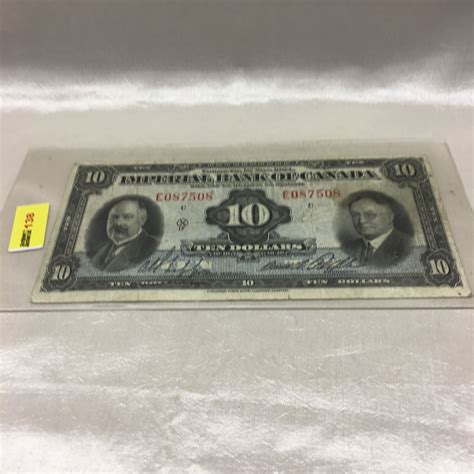 Imperial Bank of Canada $10 Bill 1934