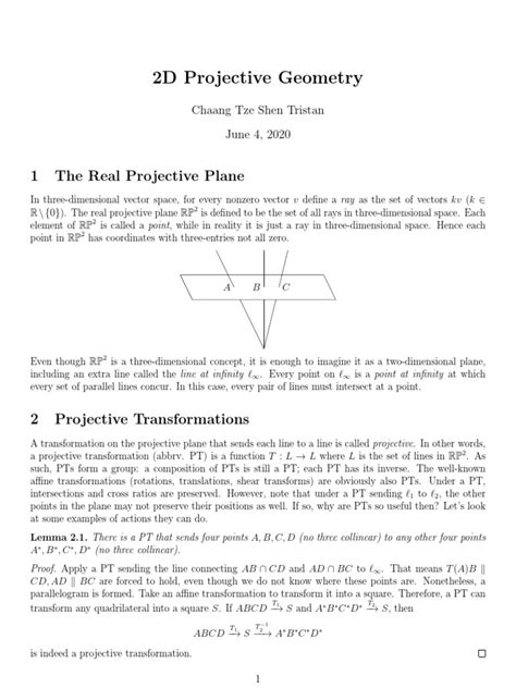 Image result for Projective Geometry PDF