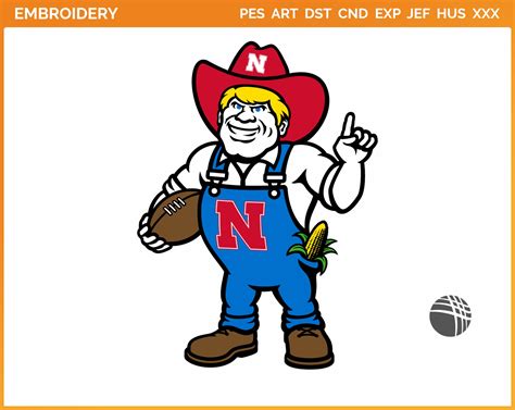 Nebraska Cornhuskers - Mascot Logo (2023) - College Sports Embroidery ...