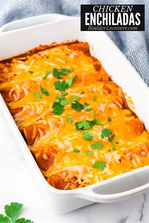 Healthy Chicken Enchiladas