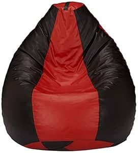 Amazon Brand - Solimo XXL Faux Leather Bean Bag Cover Without Beans ...