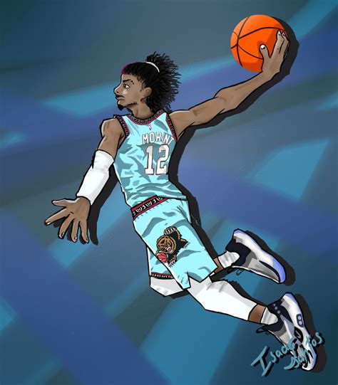 Ja Morant Dunking by isaacmelzack on DeviantArt