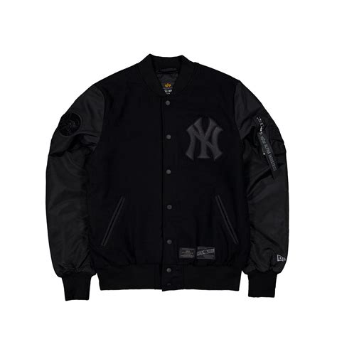 ALPHA INDUSTRIES X NEW YORK YANKEES TONAL BLACK JACKET – New Era Hong Kong