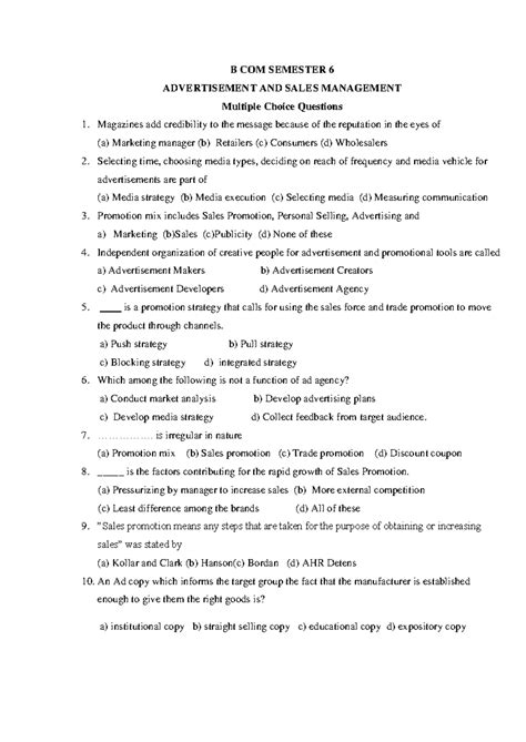 Advertisement-and-Sales-Management-B-Com-Sem-6-MCQ - B COM SEMESTER 6 ...