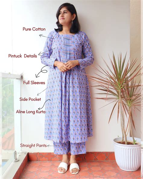 Beige Burgundy Floral Pintuck Aline Cotton Kurta – GOODHAPPYEARTH