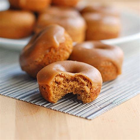 Baked Gingerbread Mini Donuts Recipe - Pinch of Yum