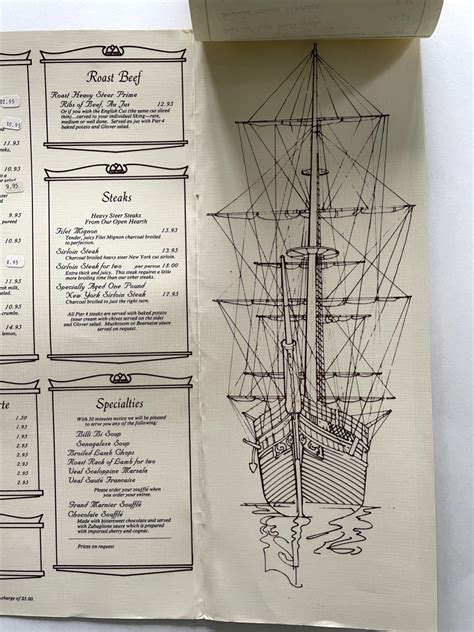 Vintage 1970s Anthony's Pier 4 Restaurant Menu Boston Massachusetts ...
