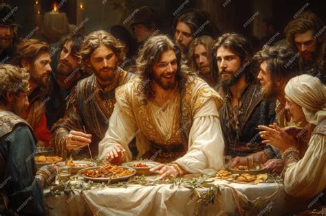 Premium AI Image | Jesus Christ and the Last Supper with the traitor ...
