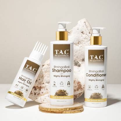 TAC - The Ayurveda Co. Bhringraj Combo for Hair Regrowth & Damage ...