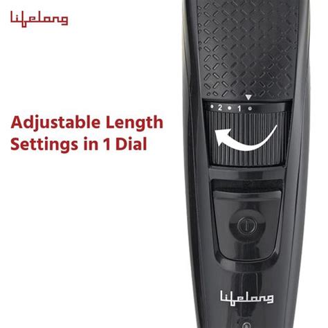 Buy Lifelong Alpha Rechargeable Cordless Dry Trimmer for Beard ...