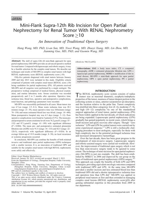 Image result for Flank Incision Nephrectomy