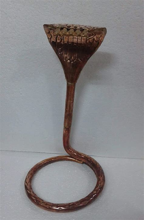 Buy Copper Naag Nagin Snake Idol for Shivling Linga for Vastu, Kaal ...