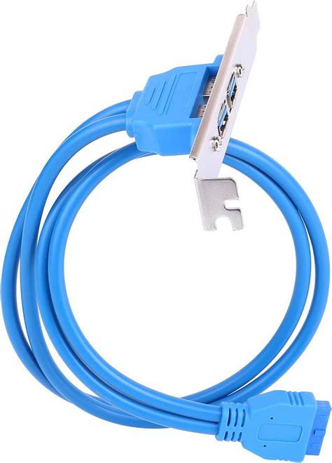 USB 3.0 Dual Port PCI Bracket Cable Motherboard to Back of Computer ...
