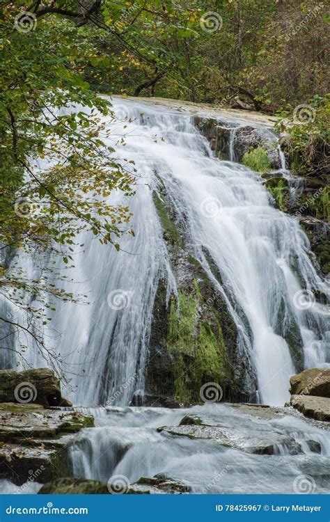 Roaring Run Falls, Jefferson National Forest, USA Stock Image - Image ...