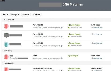 Image result for DNA Match Chart