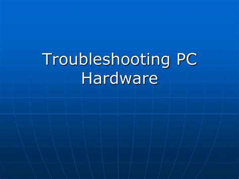 Image result for Troubleshooting Computer Hardware