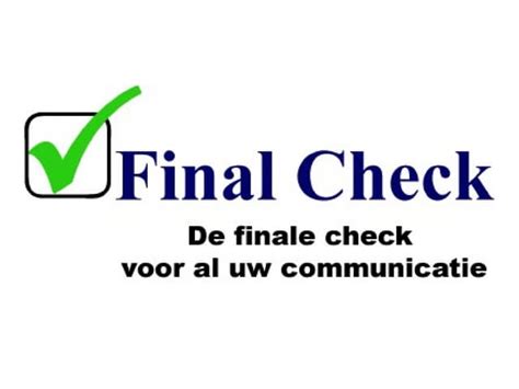 Image result for Final Check Off
