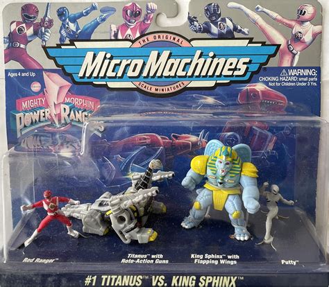 Buy Power Rangers Micro Machines #1 Titanus Vs King Sphinx Online at ...
