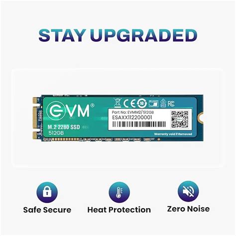 EVM EVMM2 512GB M.2 2280 SATA III Internal SSD - tpstech.in