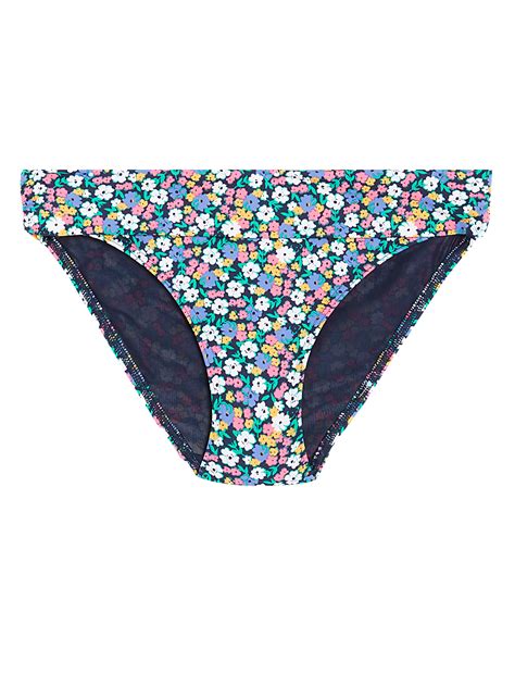 Buy Printed Roll Top Bikini Bottoms at Marks & Spencer