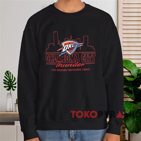 OKC Thunder 2025 WCF Skyline Shirt - TokoPyramid