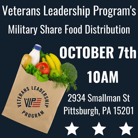 Pittsburgh Military Share Food Distribution - Veterans Leadership Program