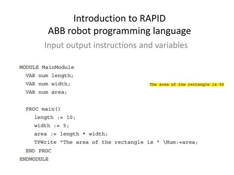 ABB Rapid Programming Language 的图像结果