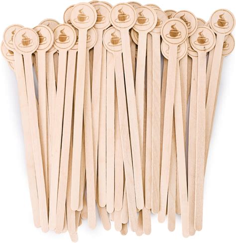 Amazon.com: 200 Pcs Wooden Coffee Stir Sticks 6 Inch Disposable Coffee ...