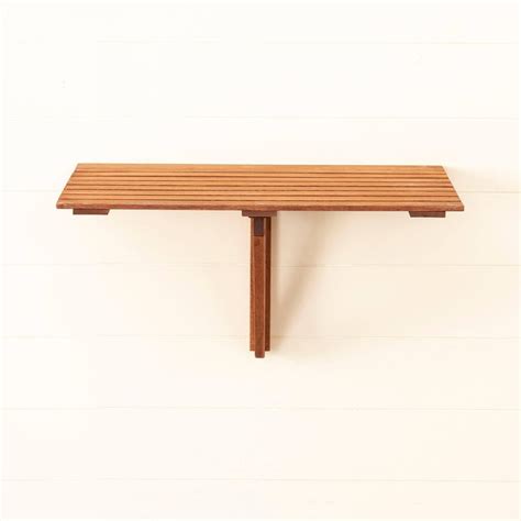 Buy Juliet NXT Mango Wood Wall Mounting Table - Brown from Home Centre ...