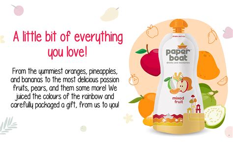 Paper Boat Mixed Fruit Juice, No Added Preservatives and Colours (Pack ...