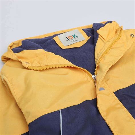 Shop Online Boys Yellow And Navy Text Print Full-Sleeve Jacket at ₹1189