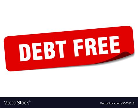 Debt Free Sign 的图像结果