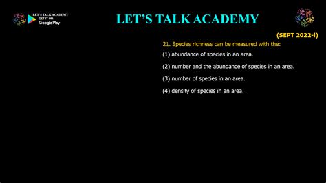 Species Richness: The True Measure of Biodiversity in an Area - CSIR ...