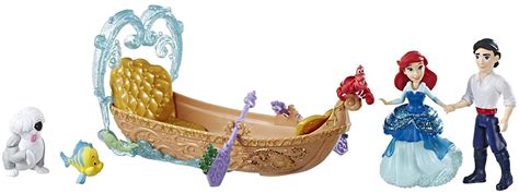 Disney Princess Evening Boat Ride, Ariel and Prince Eric Dolls, Toy ...