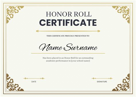 What Is Honor Roll Certificate? +7 Free Editable Templates | Sertifier