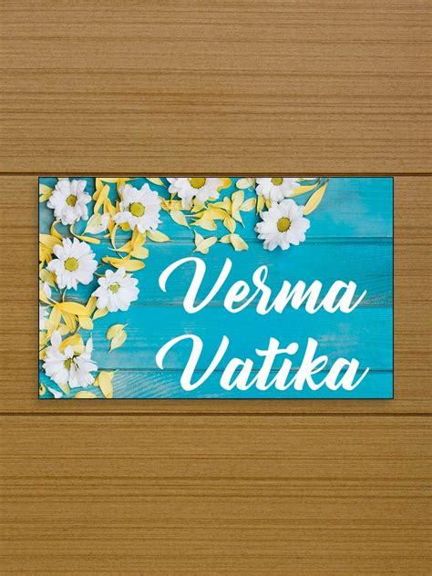 Buy 999Store Printed Blue Wooden for Hotel Name Plate (MDF_18X10 Inches ...