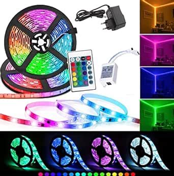 Buy BSF 16 Color Changing Waterproof LED Strip Light with 24 Key IR ...