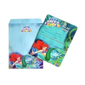 AK Store (Set of 10) Cartoon Themed Birthday Party Invitation Cards ...