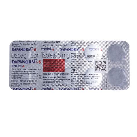 Dapanorm 5mg Tablet | Uses, Side Effects, Price | Apollo Pharmacy